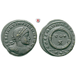 Römische Kaiserzeit, Constantinus II., Caesar, Follis 321, f.vz