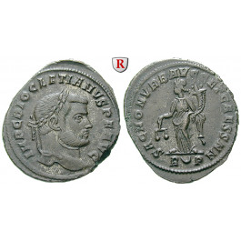 Römische Kaiserzeit, Diocletianus, Follis 302-303, ss+