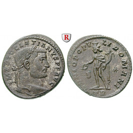 Römische Kaiserzeit, Diocletianus, Follis 298-299, vz+