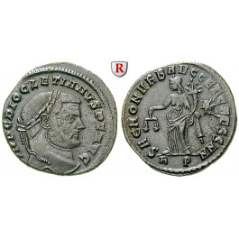 Römische Kaiserzeit, Diocletianus, Follis 302-303, vz/ss-vz
