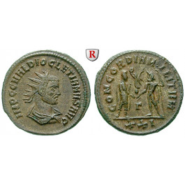 Römische Kaiserzeit, Diocletianus, Antoninian 284-293, ss-vz