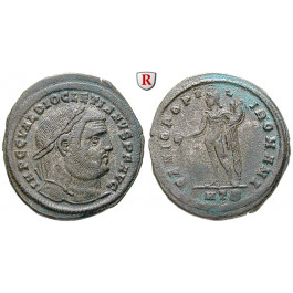 Römische Kaiserzeit, Diocletianus, Follis 297-298, ss-vz