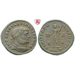 Römische Kaiserzeit, Diocletianus, Follis 300-301, ss-vz