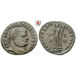 Römische Kaiserzeit, Diocletianus, Follis 300-301, ss+