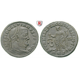 Römische Kaiserzeit, Diocletianus, Follis 305, ss-vz