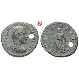 Römische Kaiserzeit, Diadumenianus, Caesar, Denar 217-218, ss