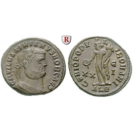 Römische Kaiserzeit, Galerius, Follis 301, ss-vz