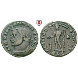 Römische Kaiserzeit, Galerius, Follis 301-303, ss+