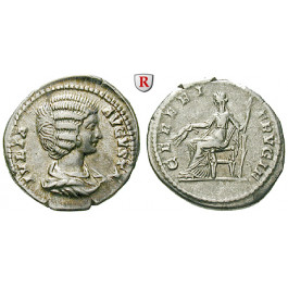 Römische Kaiserzeit, Julia Domna, Frau des Septimius Severus, Denar 200, ss+
