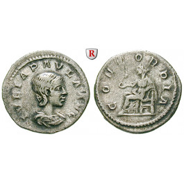 Römische Kaiserzeit, Julia Paula, Frau des Elagabal, Denar 219-220, ss