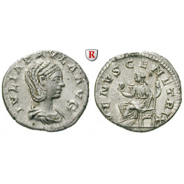 Römische Kaiserzeit, Julia Paula, Frau des Elagabal, Denar 219-220, ss+