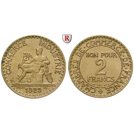 Frankreich, III. Republik, 2 Francs 1923, vz