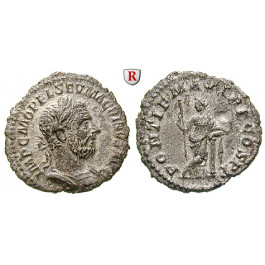 Römische Kaiserzeit, Macrinus, Denar 217-218, ss-vz