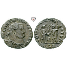 Römische Kaiserzeit, Maximianus Herculius, Follis-Teilstück 305-306, ss-vz