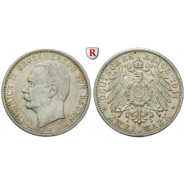 Deutsches Kaiserreich, Baden, Friedrich II., 2 Mark 1911, G, ss+, J. 38