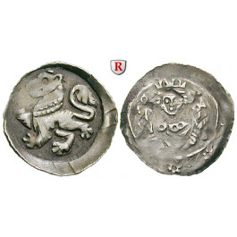 Nürnberg, Stadt, Reichsmünzstätte, Konradin, Pfennig 1258-1268, ss+/ss