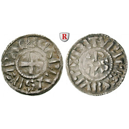 Karolinger, Karl der Kahle, Denar 840-877, ss+