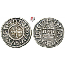 Karolinger, Ludwig der Fromme, Denar nach 822, ss