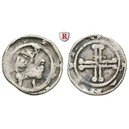 Niederlande, Holland, Florenz IV. und Wilhelm II., Denar 1222-1247, ss
