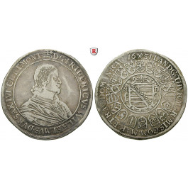 Sachsen, Sachsen-Altenburg, Friedrich Wilhelm II., Taler 1651, ss