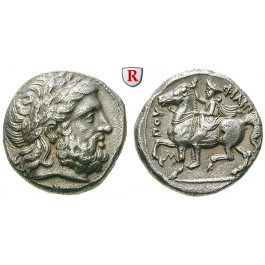 Makedonien, Königreich, Philipp II., Tetradrachme 355-349/8 v.Chr., ss-vz/vz