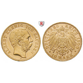 Deutsches Kaiserreich, Sachsen, Albert, 10 Mark 1900, E, vz/ss-vz, J. 263