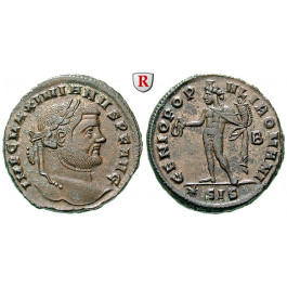 Römische Kaiserzeit, Maximianus Herculius, Follis 295, vz-st