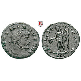 Römische Kaiserzeit, Maximianus Herculius, Viertelfollis 305-306, ss/ss-vz