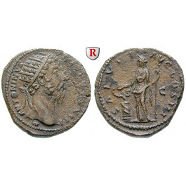 Römische Kaiserzeit, Marcus Aurelius, Dupondius 168-169, ss+