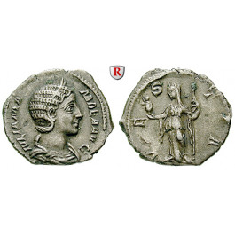 Römische Kaiserzeit, Julia Mamaea, Mutter des Severus Alexander, Denar 226, ss+