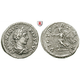 Römische Kaiserzeit, Caracalla, Denar 204, ss+