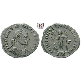 Römische Kaiserzeit, Maximinus II., Follis 313, vz