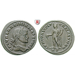 Römische Kaiserzeit, Maximinus II., Caesar, Follis 305-306, ss+/ss-vz