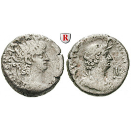 Römische Provinzialprägungen, Ägypten, Alexandria, Nero, Tetradrachme Jahr 12 = 65/66, ss+