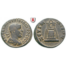 Römische Provinzialprägungen, Kommagene, Zeugma, Philippus I., Bronze, vz