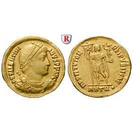 Römische Kaiserzeit, Valentinianus I., Solidus 364-367, ss+/ss-vz
