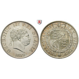 Grossbritannien, George III., Halfcrown 1819, vz