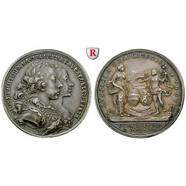 Römisch Deutsches Reich, Joseph II., Silbermedaille 1765, vz
