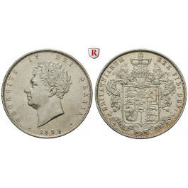 Grossbritannien, George IV., Halfcrown 1829, ss-vz/vz