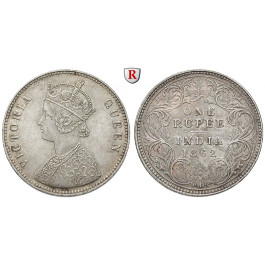 Indien, Britisch-Indien, Victoria, Rupee 1862, vz