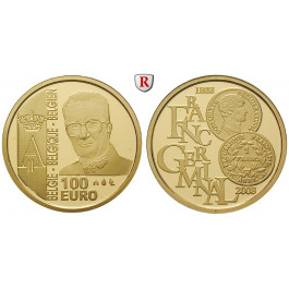 Belgien, Königreich, Albert II., 100 Euro 2003, 15,55 g fein, PP