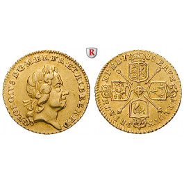 Grossbritannien, George I., Quarter-Guinea 1718, ss-vz