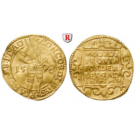 Niederlande, Utrecht, Dukat 1598, 3,36 g fein, ss