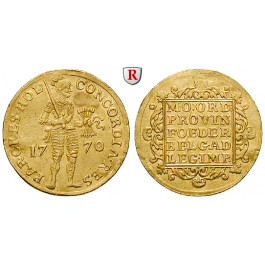 Niederlande, Holland, Dukat 1770, 3,47 g fein, ss-vz