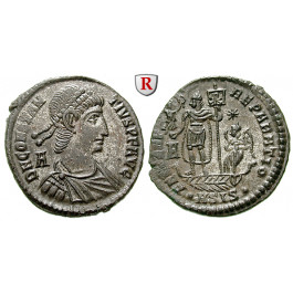 Römische Kaiserzeit, Constantius II., Bronze 348-350, vz-st