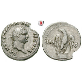 Römische Kaiserzeit, Titus, Caesar, Denar 76, ss
