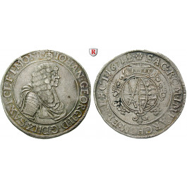 Sachsen, Albertinische Linie, Johann Georg II., Taler 1671, ss