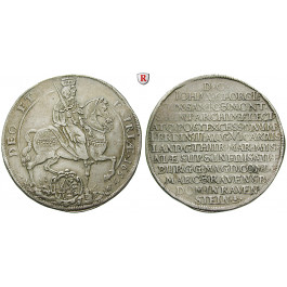 Sachsen, Albertinische Linie, Johann Georg II., Taler 1657, ss+