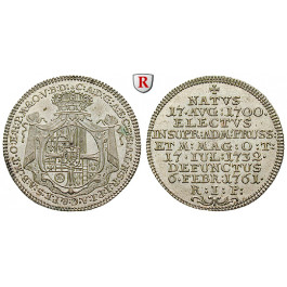 Deutscher Orden, Clemens August von Bayern, Konventionsgroschen 1761, f.st