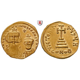 Byzanz, Constans II. und Constantinus IV., Solidus 654-659, vz